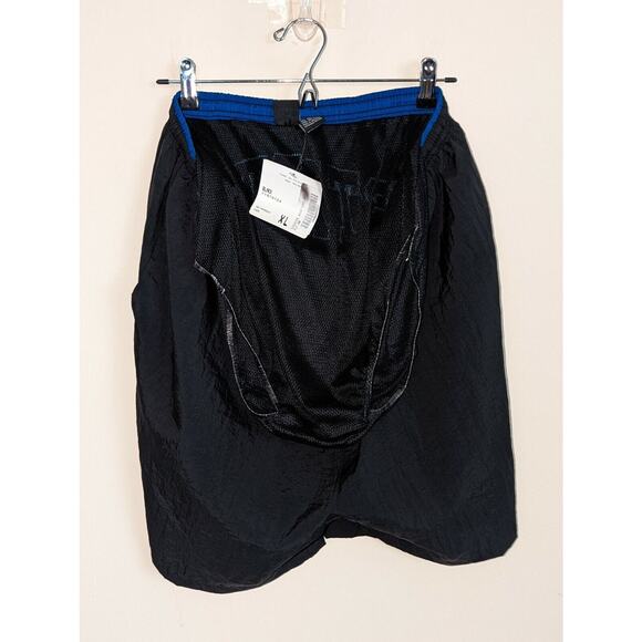 Starter Mens XL Vintage Blue Spell Out Mesh-Lined 100% Nylon Swimming Trunks NWT - Picture 6 of 8